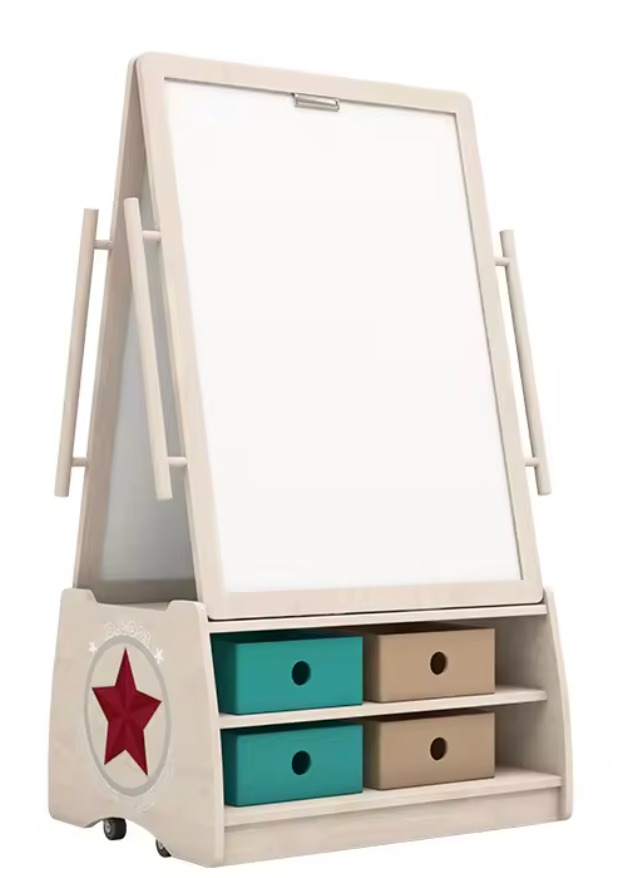 Mueble Pizarra y Guardado - Nivel Inicial