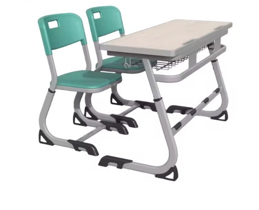 [P0331EB] Conjunto doble de escritorio y silla  regulables