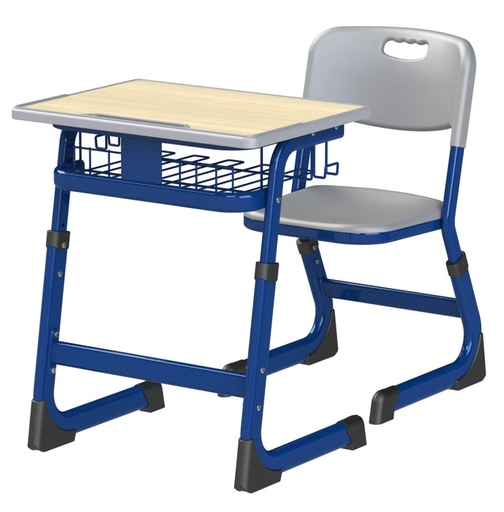 [P0334EB] Combo Pupitre y Silla Altura Regulable - Nivel Primario